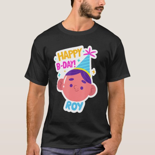 Roy Personalized Grapny Happy Birthday Gift Idea T-shirt (Voorkant)