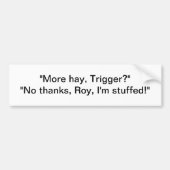 Roy Rogers Bumpersticker (Voorkant)