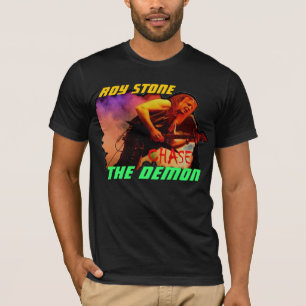 ROY STONE KIES DE DEMON MANNEN BACK PRINT T-SHIRT