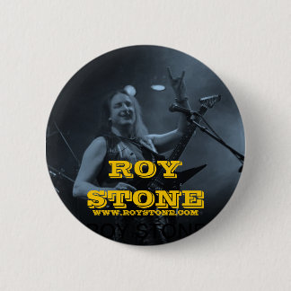 ROY STONE LIVE BLACK & WHITE BADGE RONDE BUTTON 5,7 CM