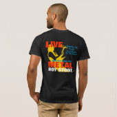 ROY STONE LIVE METAL MANNEN T-SHIRT (Achterkant volledig)