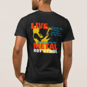 ROY STONE LIVE METAL MANNEN T-SHIRT (Achterkant)