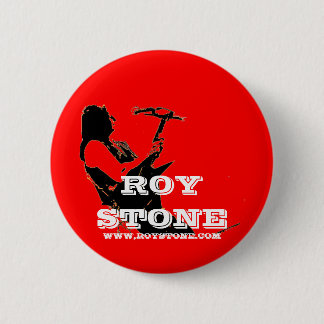 ROY STONE RED LOGO BADGE RONDE BUTTON 5,7 CM