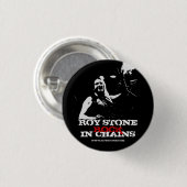 ROY STONE ROCK IN CHAINS BADGE RONDE BUTTON 3,2 CM (Voorkant /achterkant)