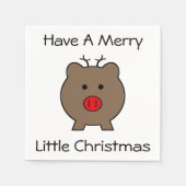 Roy the Kerstmis Pig Servetten (Voorkant)