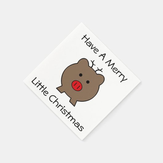 Roy the Kerstmis Pig Servetten (Hoek)