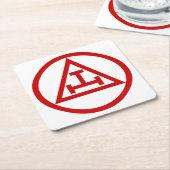 ROYAAL ARCH MASONS CIRCULAIR KARTONNEN ONDERZETTERS (Schuin)