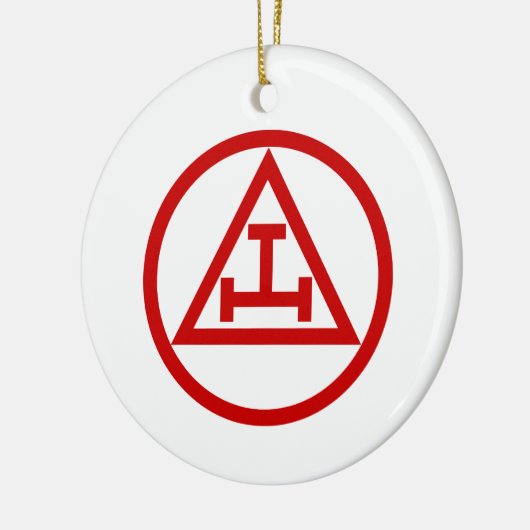 ROYAAL ARCH MASONS CIRCULAIR KERAMISCH ORNAMENT (Links)