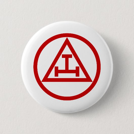 ROYAAL ARCH MASONS CIRCULAIR RONDE BUTTON 5,7 CM (Voorkant)