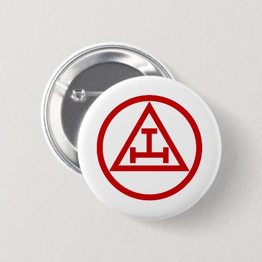 ROYAAL ARCH MASONS CIRCULAIR RONDE BUTTON 5,7 CM (Voorkant /achterkant)