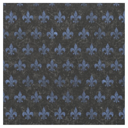 ROYAL1 ZWARTE MARBLE & BLUE STONE (R) STOF (Close Up)