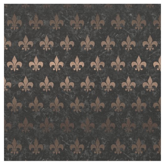 ROYAL1 ZWARTE MARBLE & BRONZE METAL (R) STOF (Close Up)