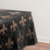 ROYAL1 ZWARTE MARBLE & BRONZE METAL (R) TAFELKLEED (Voorbeeld)