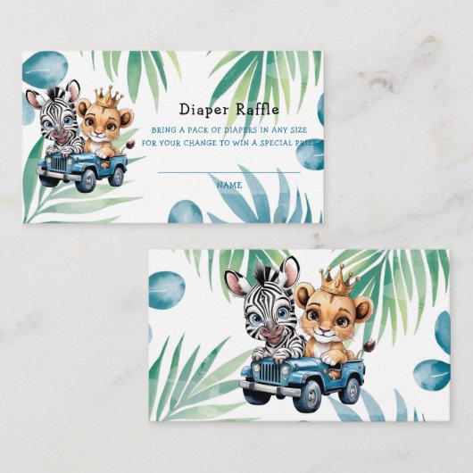 Royal Adventure Ride Boy Luiergeweer Visitekaartje (Voorkant / Achterkant)