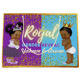 Royal African Gender onthullen Paarse & Blauwe Fot Groot Cadeauzakje