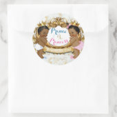 Royal African Gender Reveal Baby shower Sticker (Tas)