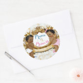 Royal African Gender Reveal Baby shower Sticker (Envelop)