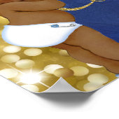Royal African Prince Baby shower Gift Tafelteken Poster (Hoek)