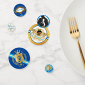 Royal African Prince Blue & Gold Fancy Photo Confe Confetti (Groep)