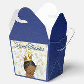 Royal African Prince|Elegant Royal Blue|Goud Bedankdoosjes (Geopend)