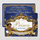 Royal African Prince Fancy Royal Blue and Gold Inv Kaart (Voorkant / Achterkant)
