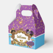 Royal African Prince of Princess Paars|Blue|Gold Bedankdoosjes (Achterkant)