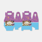 Royal African Prince of Princess Paars|Blue|Gold Bedankdoosjes (Uitgevouwen)