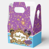 Royal African Prince of Princess Paars|Blue|Gold Bedankdoosjes (Geopend)