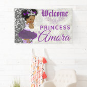 Royal African Princess Paars|Silver Glitter Fancy Spandoek (Insitu)