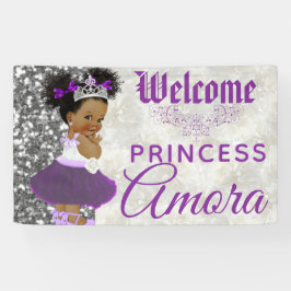 Royal African Princess Paars|Silver Glitter Fancy Spandoek