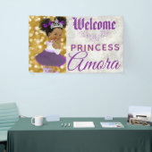 Royal African Princess Paars|Silver Glitter Fancy Spandoek (Beurs)
