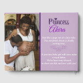 Royal African Princess|Paarse & Lavendel Foto Gastenboek (Achterkant)