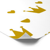 Royal African Princess Pink en Green Elegant Poster (Hoek)