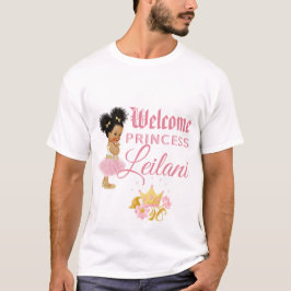 Royal African Princess Pink|Gold  T-shirt