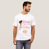 Royal African Princess Pink|Gold  T-shirt (Voorkant volledig)