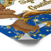 Royal African Twin Boys| Elegant Guestbook Sign Poster (Hoek)