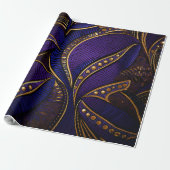 Royal Afro Wax Pattern Cadeaupapier (Uitgerold)