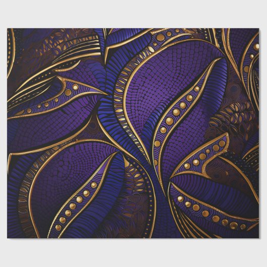 Royal Afro Wax Pattern Cadeaupapier (Vlak)