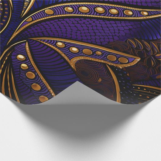 Royal Afro Wax Pattern Cadeaupapier (Hoek)