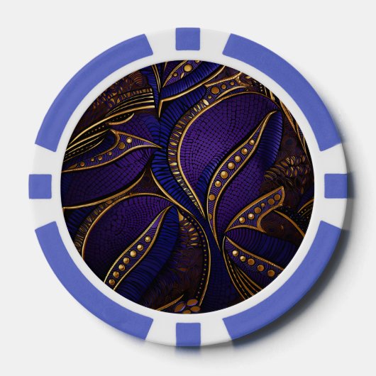 Royal Afro Wax Pattern Poker Chips (Voorkant)