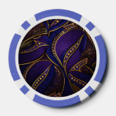Royal Afro Wax Pattern Poker Chips (Achterkant)