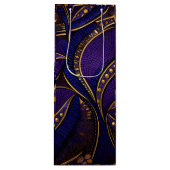 Royal Afro Wax Pattern Wijn Cadeautas (Voorkant)