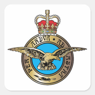 Royal Air Force Badge Vierkante Sticker