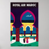 Royal Air Maroc Vintage Travel Poster (Voorkant)