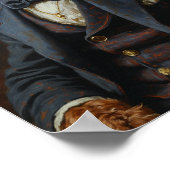 Royal Airedale Terrier Portrait Poster (Hoek)