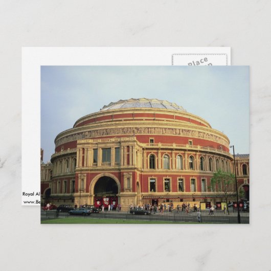 Royal Albert Hall, Londen, Engeland, Verenigd Koni Briefkaart (Voorkant / Achterkant)
