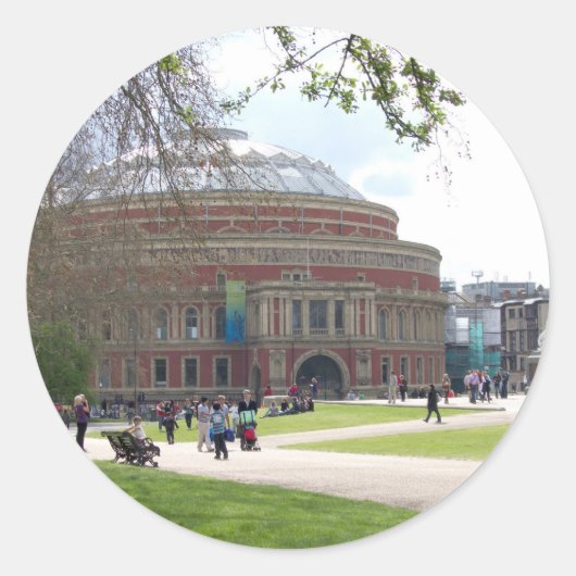 Royal Albert Hall, Londen. Ronde Sticker (Voorkant)