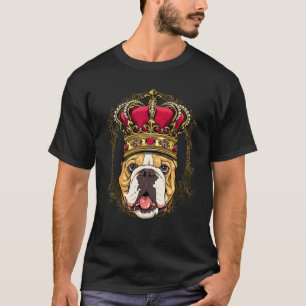 Royal American Bulldog King Queen Princess Dog Bul T-shirt