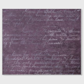Royal Amethyst Paars Old Script Cadeaupapier (Vlak)