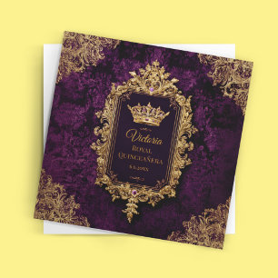 Royal Amethyst Quinceañera, op maat Kaart